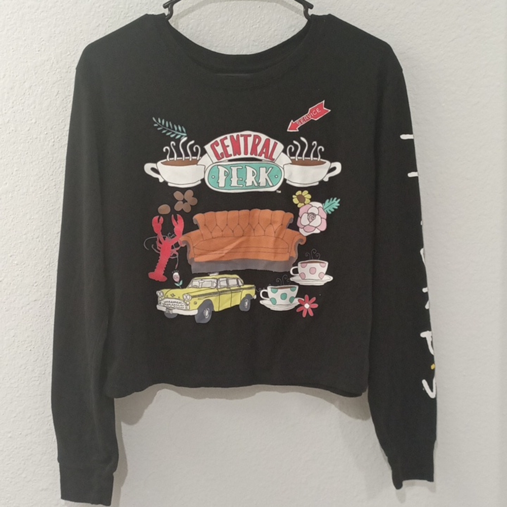 Friends  Central Perk Cropped Sweatshirt  Size L